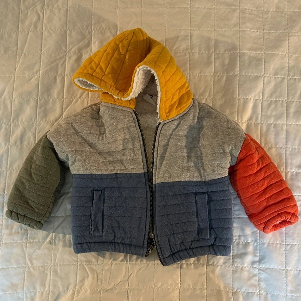 Stem Colorblock Kids Puffer Jacket - Picture 1 of 6